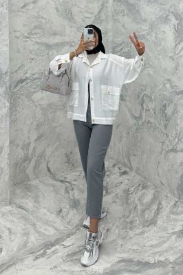 کت دو جیب پاکتی کریشه خاتون