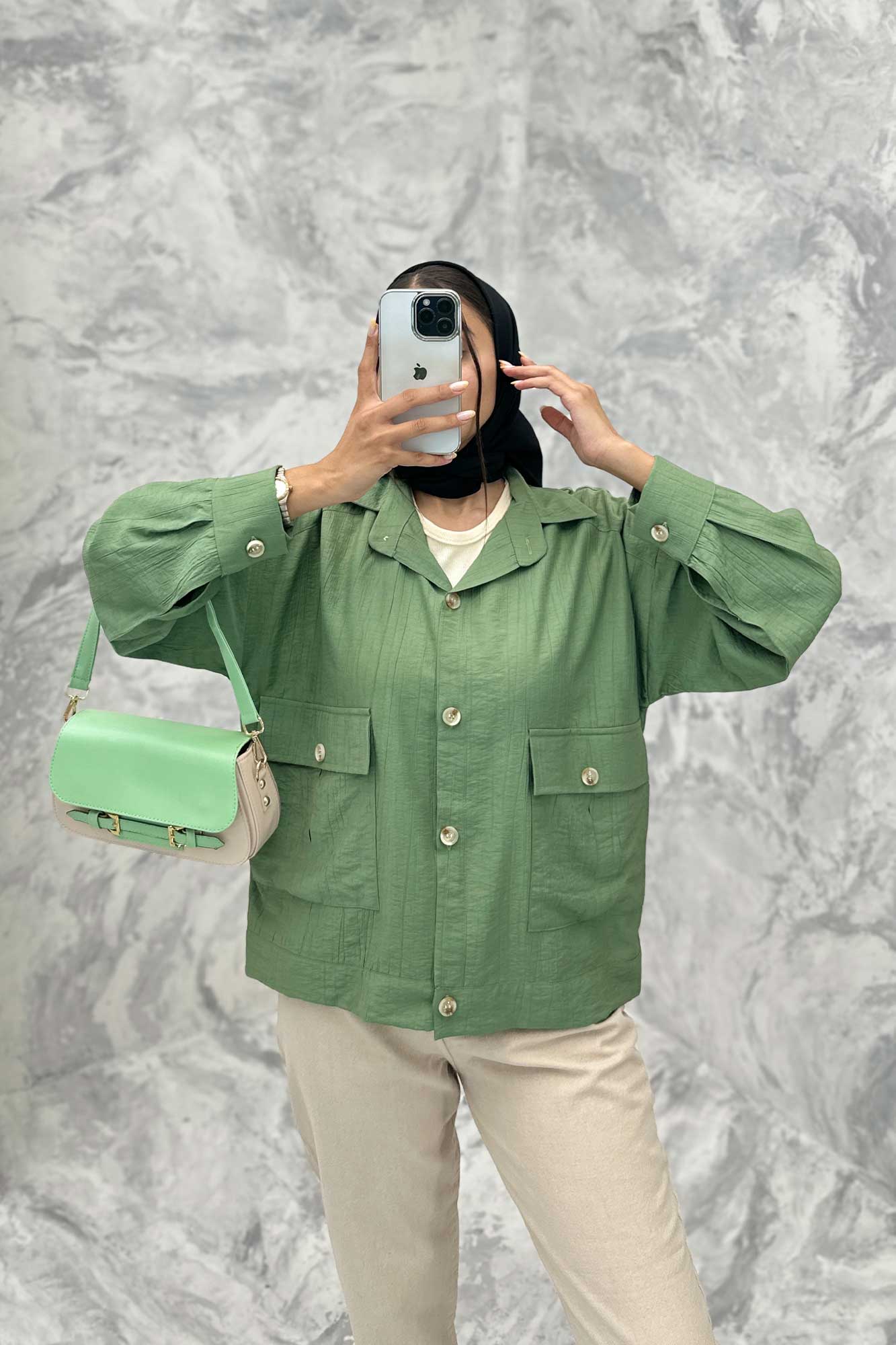 کت دو جیب پاکتی کریشه خاتون