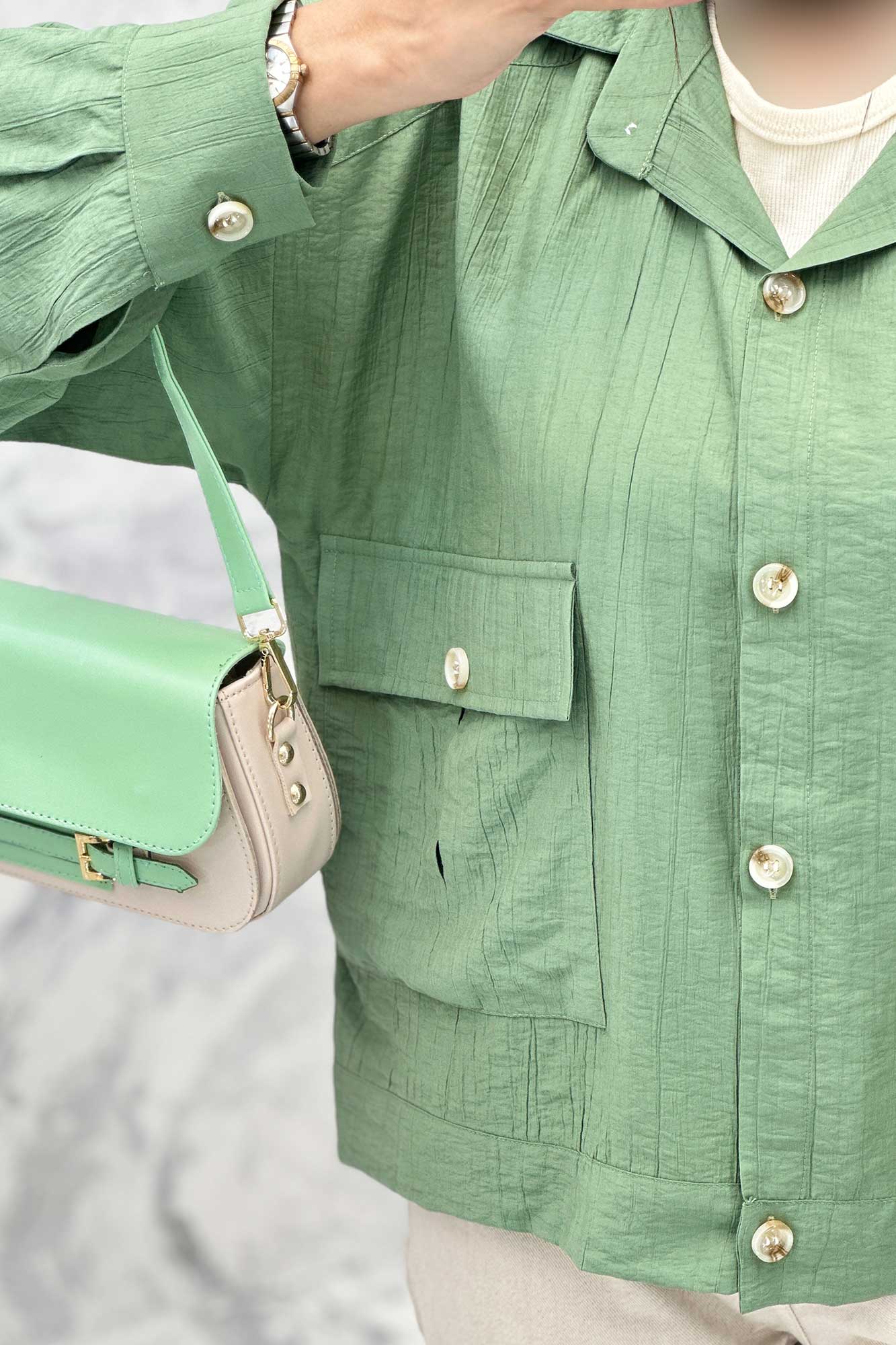 کت دو جیب پاکتی کریشه خاتون