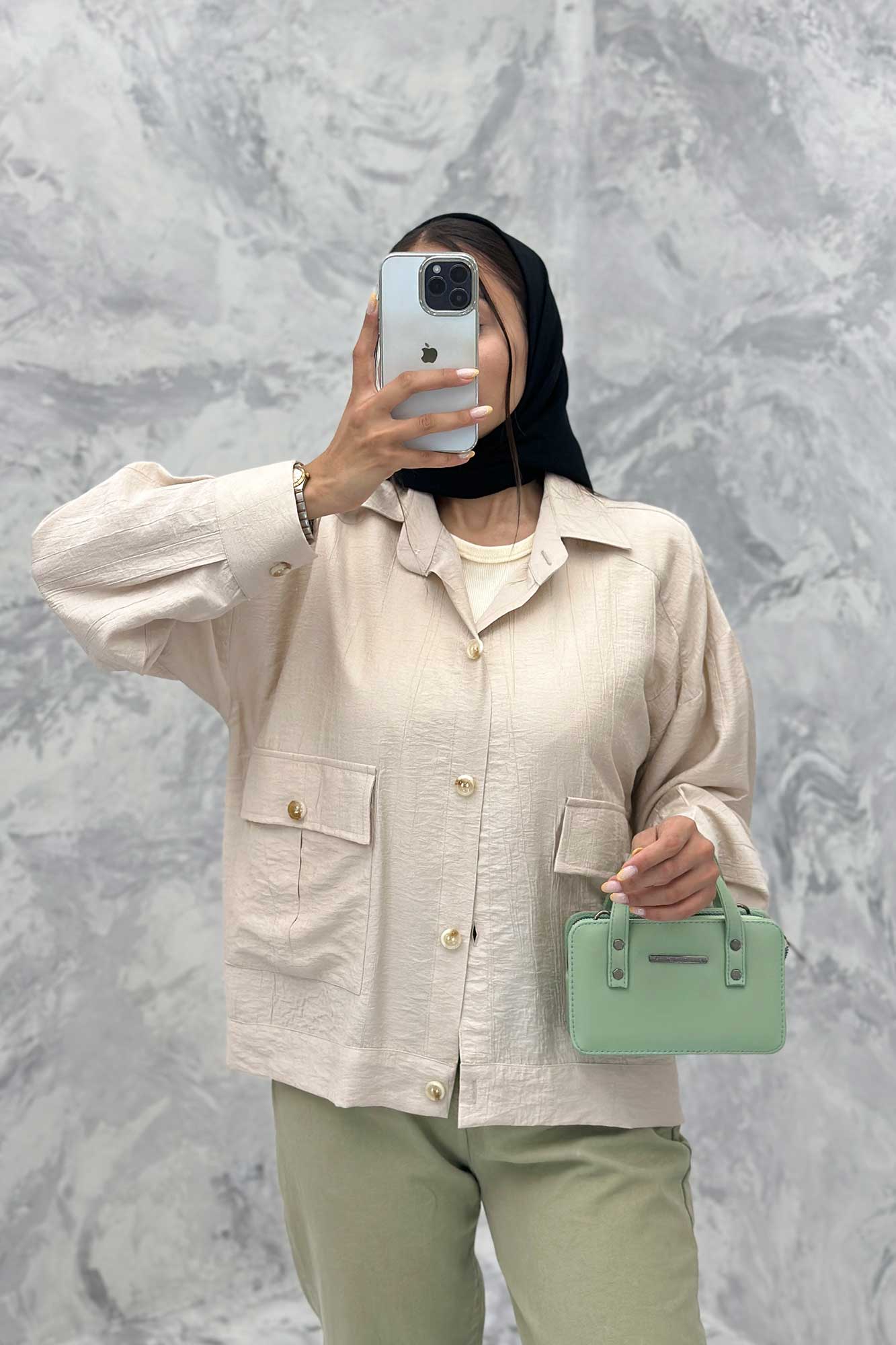 کت دو جیب پاکتی کریشه خاتون