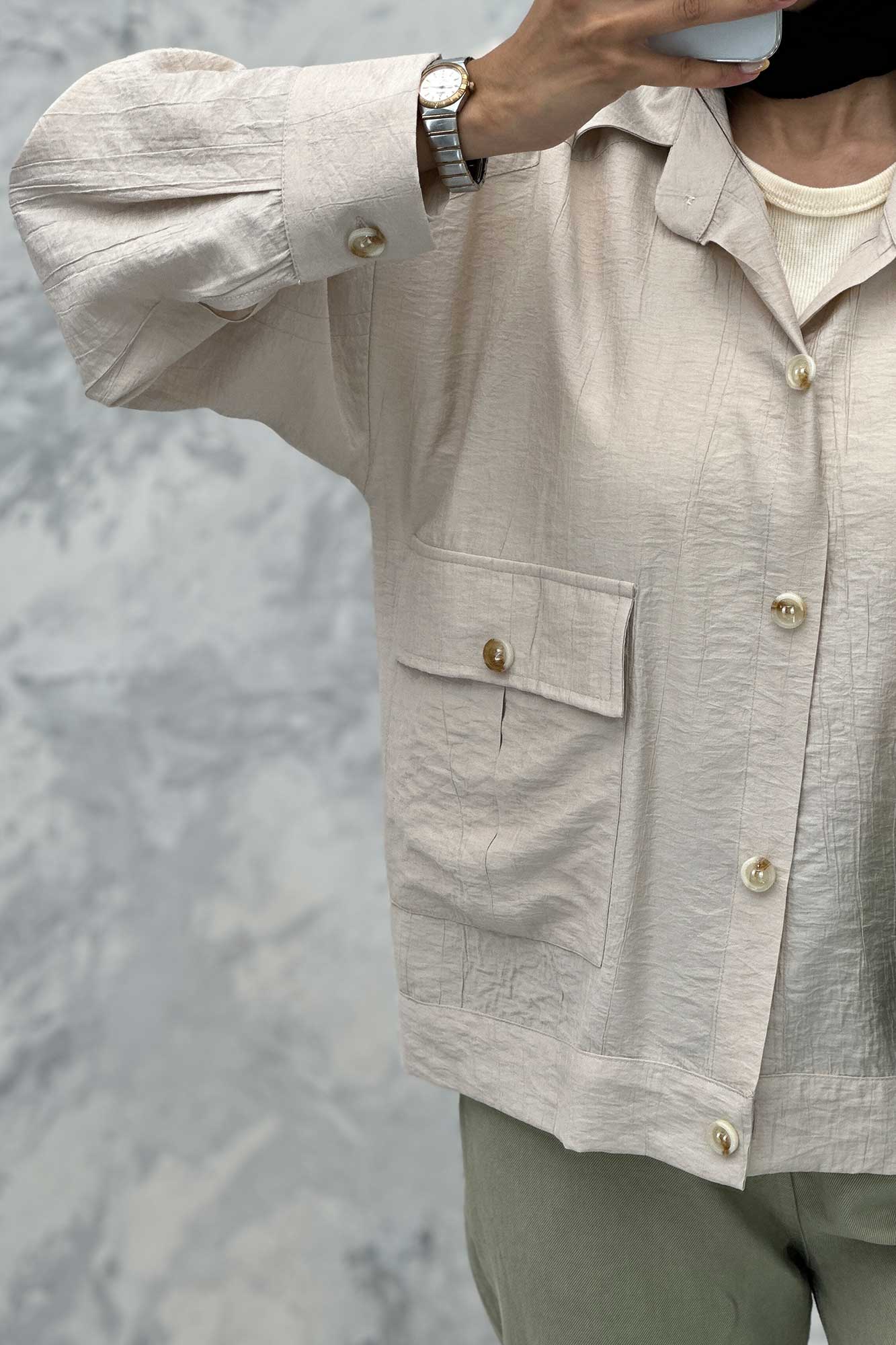 کت دو جیب پاکتی کریشه خاتون