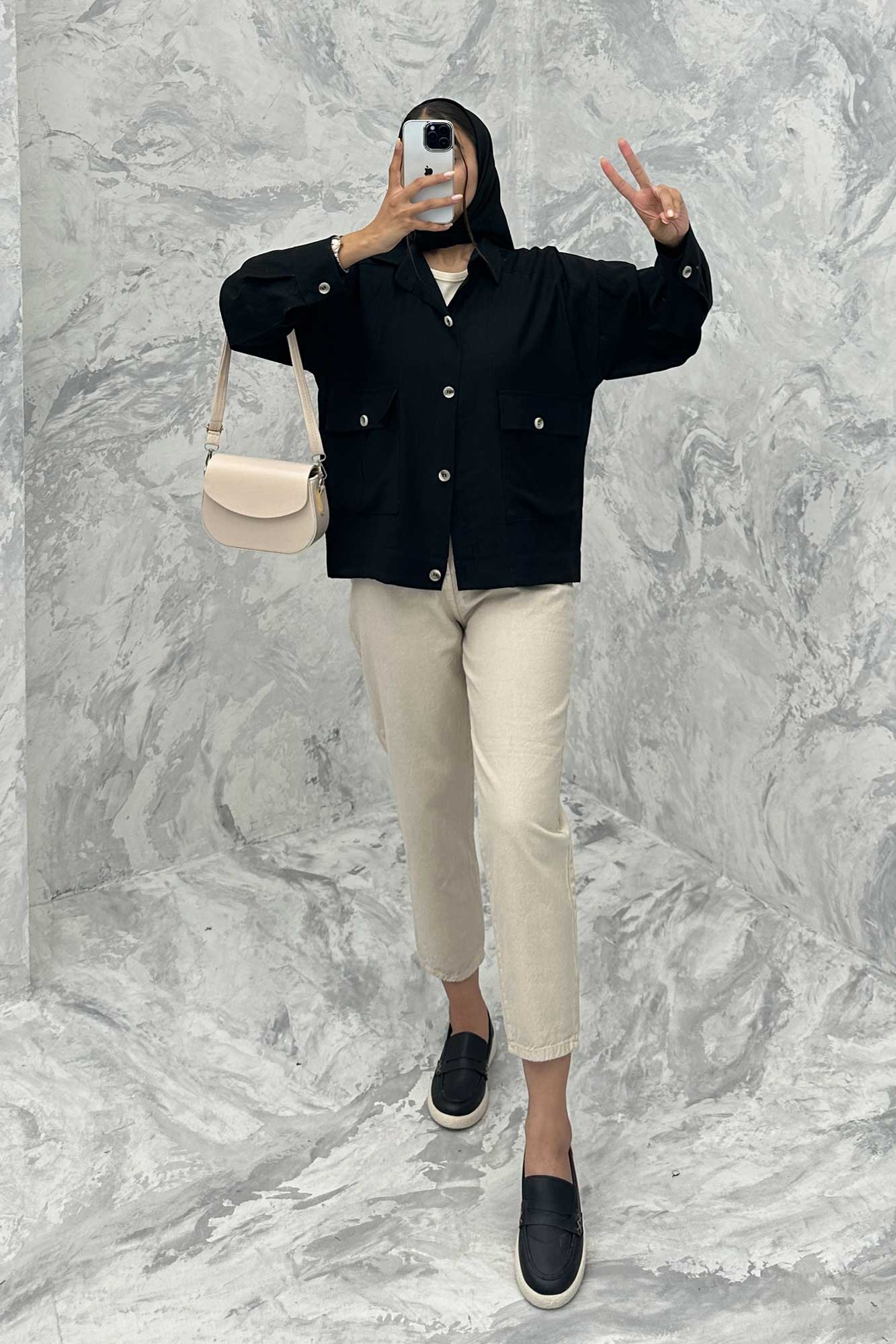 کت دو جیب پاکتی کریشه خاتون