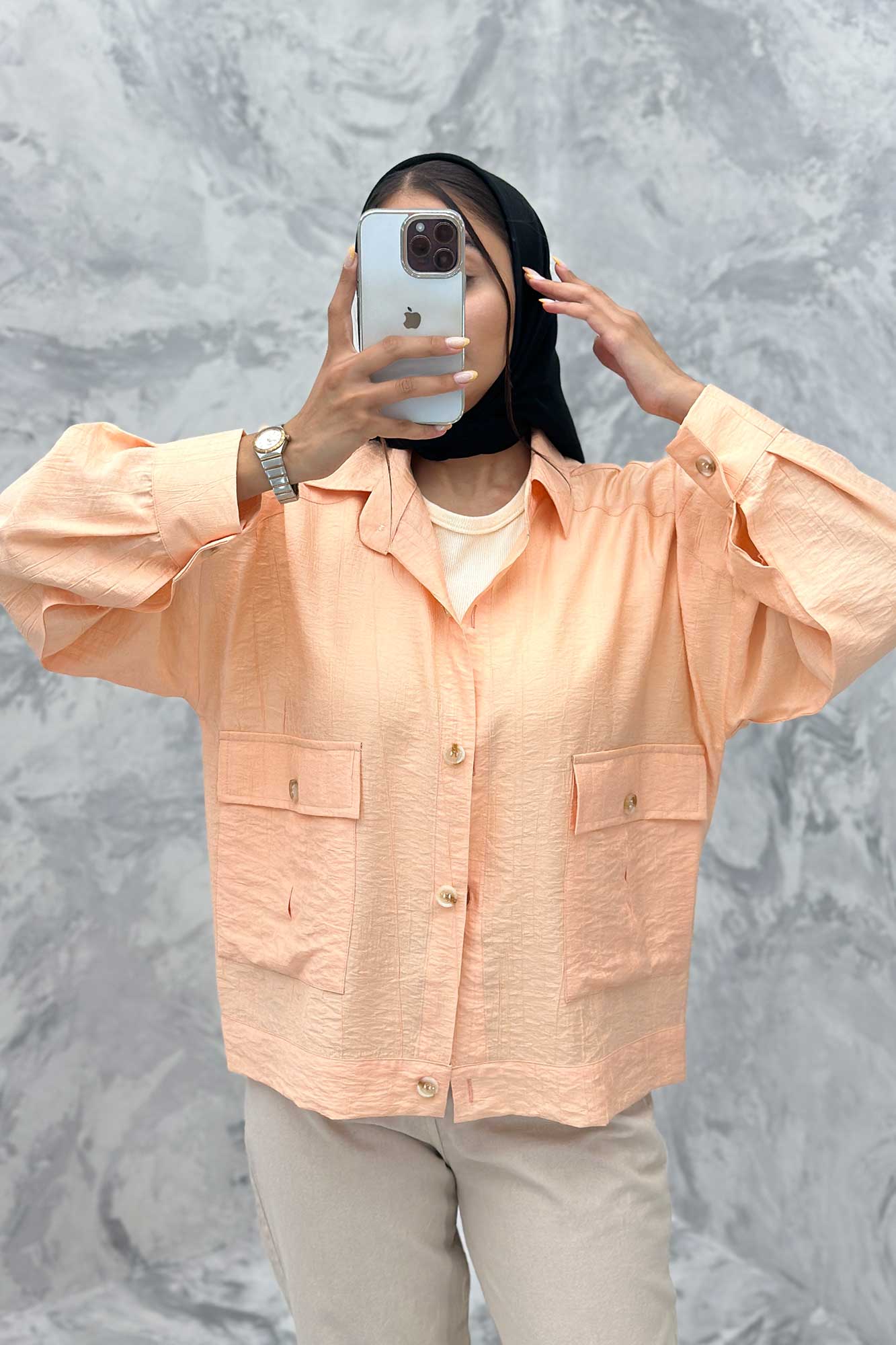 کت دو جیب پاکتی کریشه خاتون