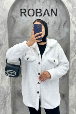 مانتو کوتاه تدی جلو دکمه