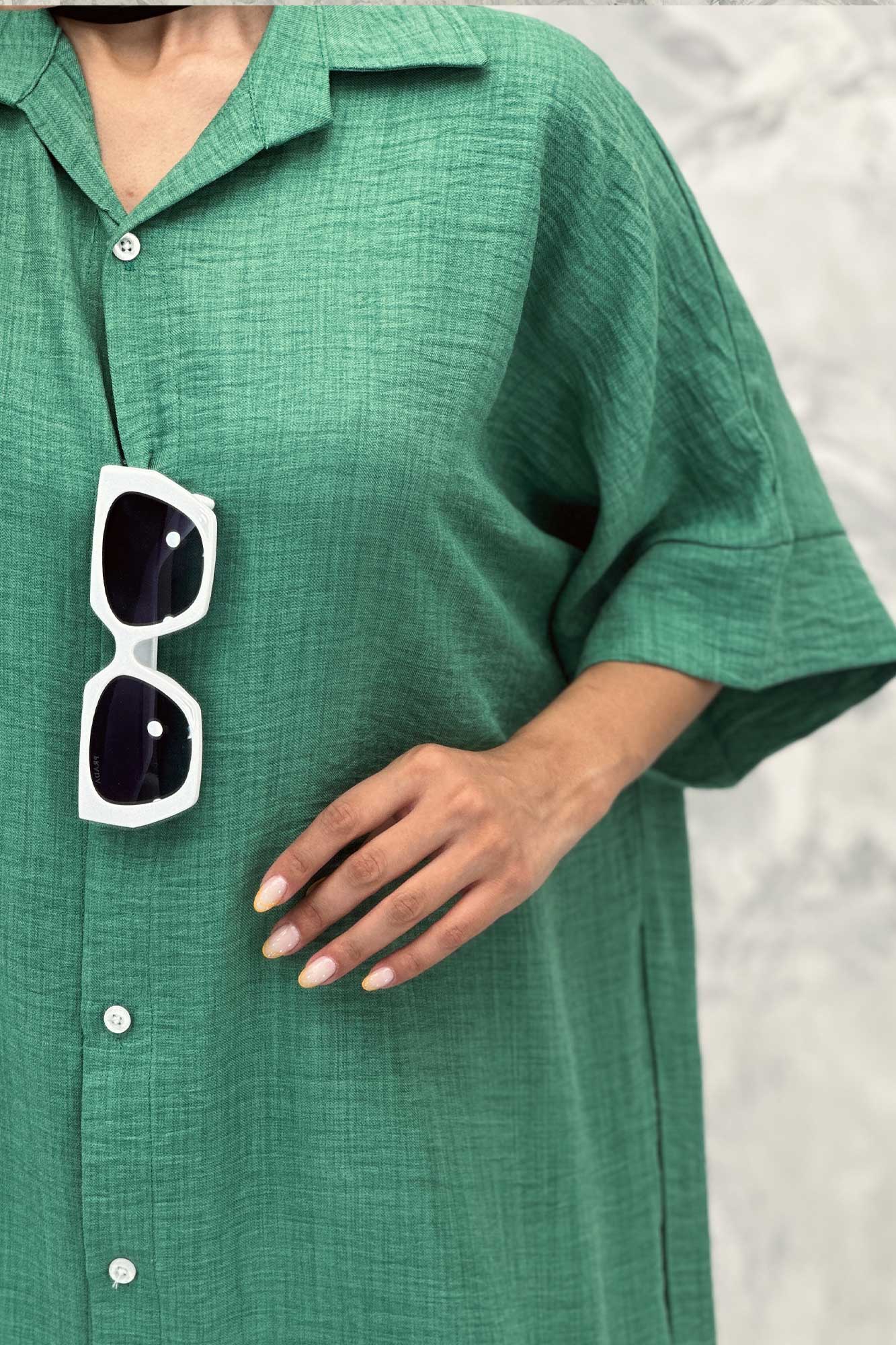 مانتو کفتان پایین هلال شانتون تمام دکمه