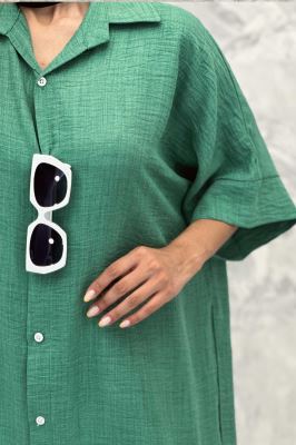 مانتو کفتان پایین هلال شانتون تمام دکمه