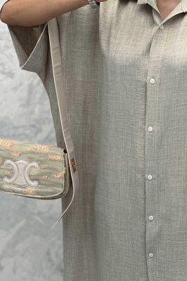 مانتو کفتان پایین هلال شانتون تمام دکمه