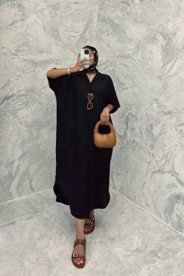 مانتو کفتان پایین هلال شانتون تمام دکمه