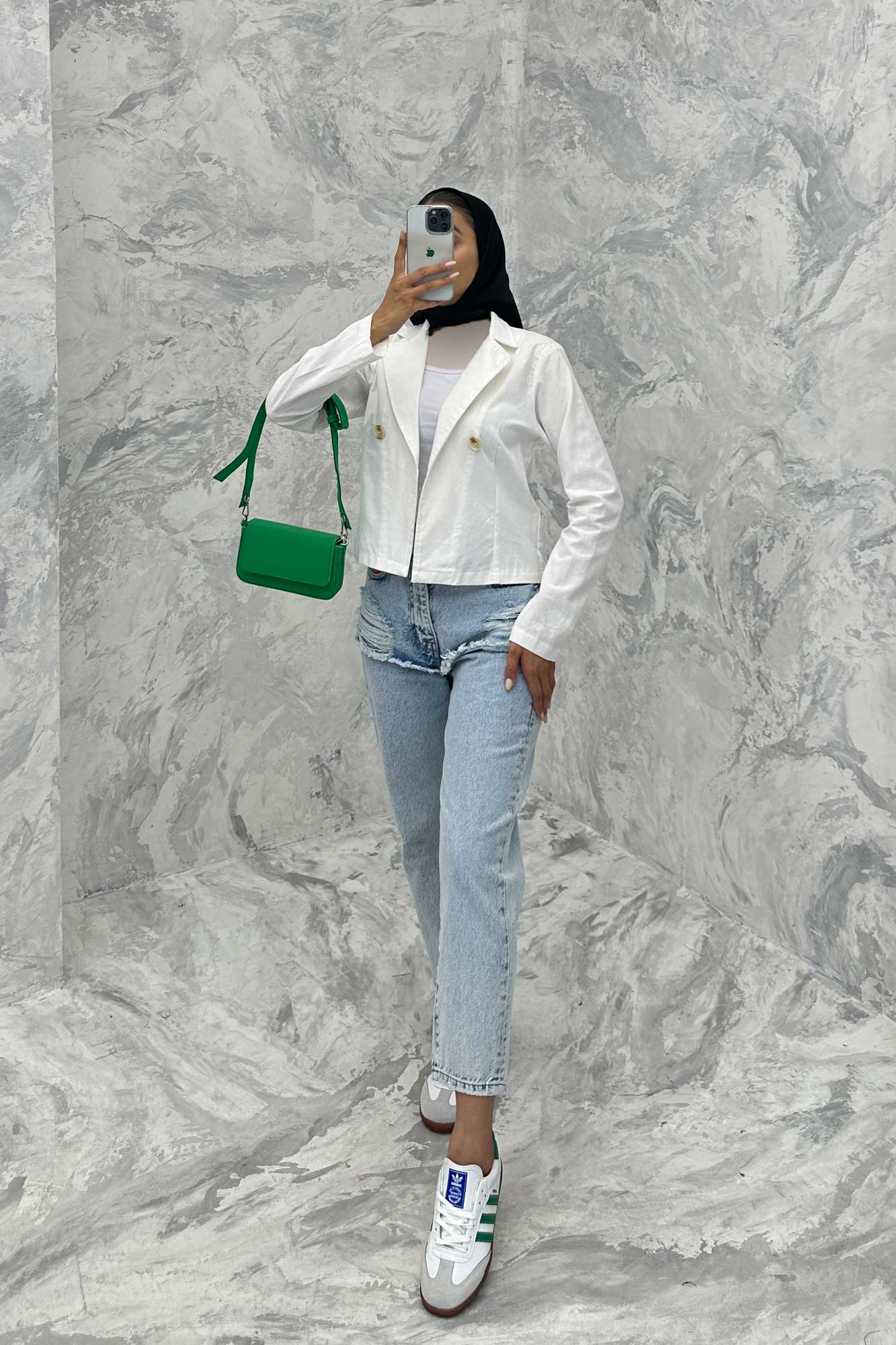 کت لینن تک دکمه