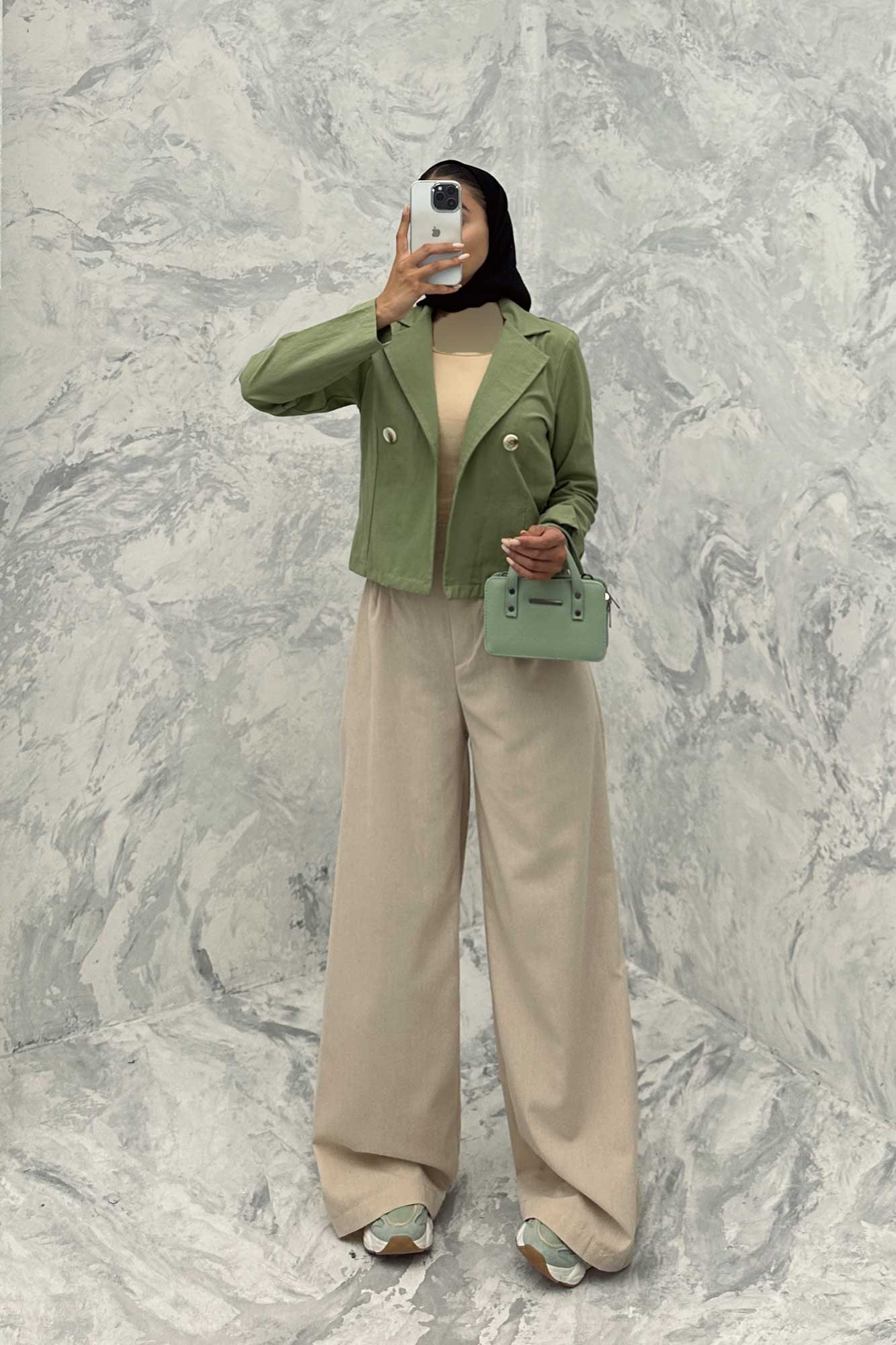 کت لینن تک دکمه