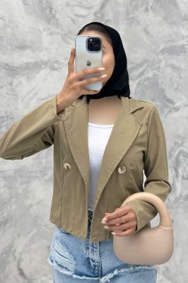 کت لینن تک دکمه