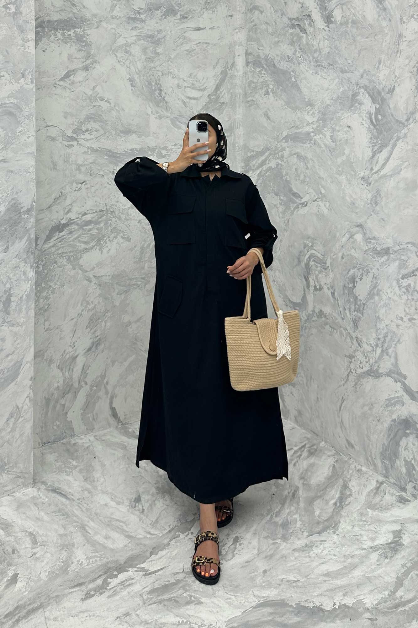 مانتو کفتان چهار جیب ریو