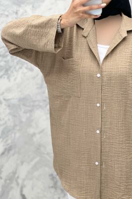 مانتو آستین بند دار شانتون ثمین