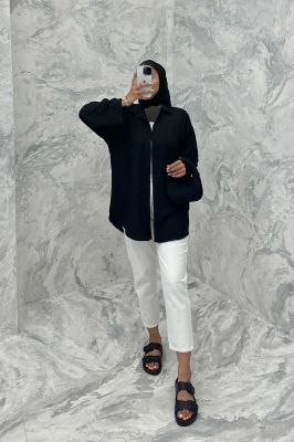 مانتو آستین بند دار شانتون ثمین