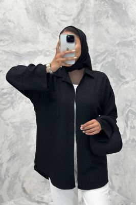 مانتو آستین بند دار شانتون ثمین