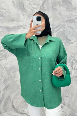 مانتو آستین بند دار شانتون ثمین