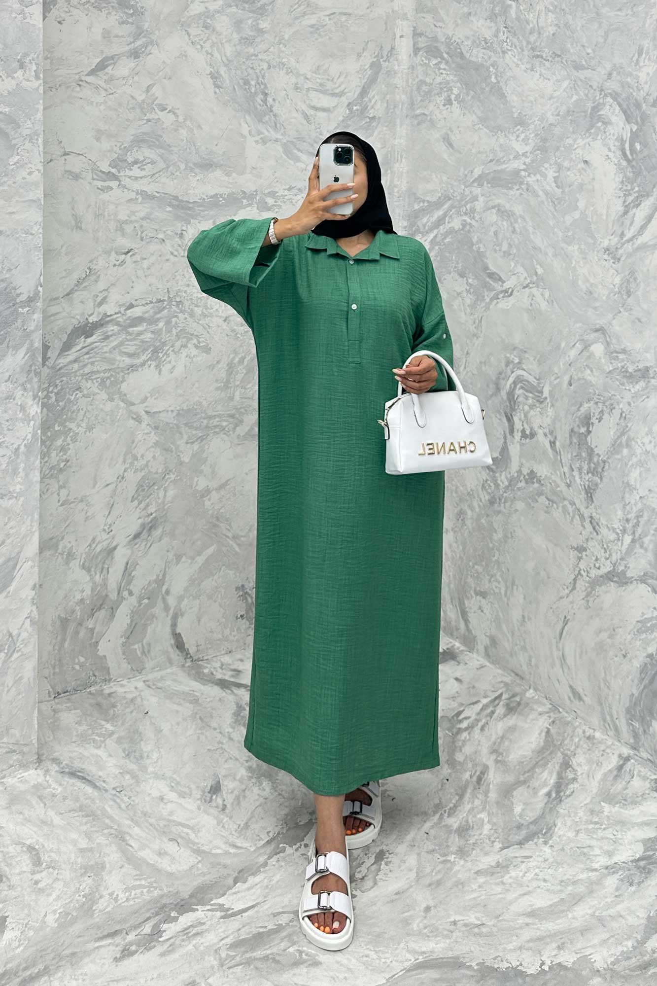 مانتو کفتان آستین پاگن شانتون