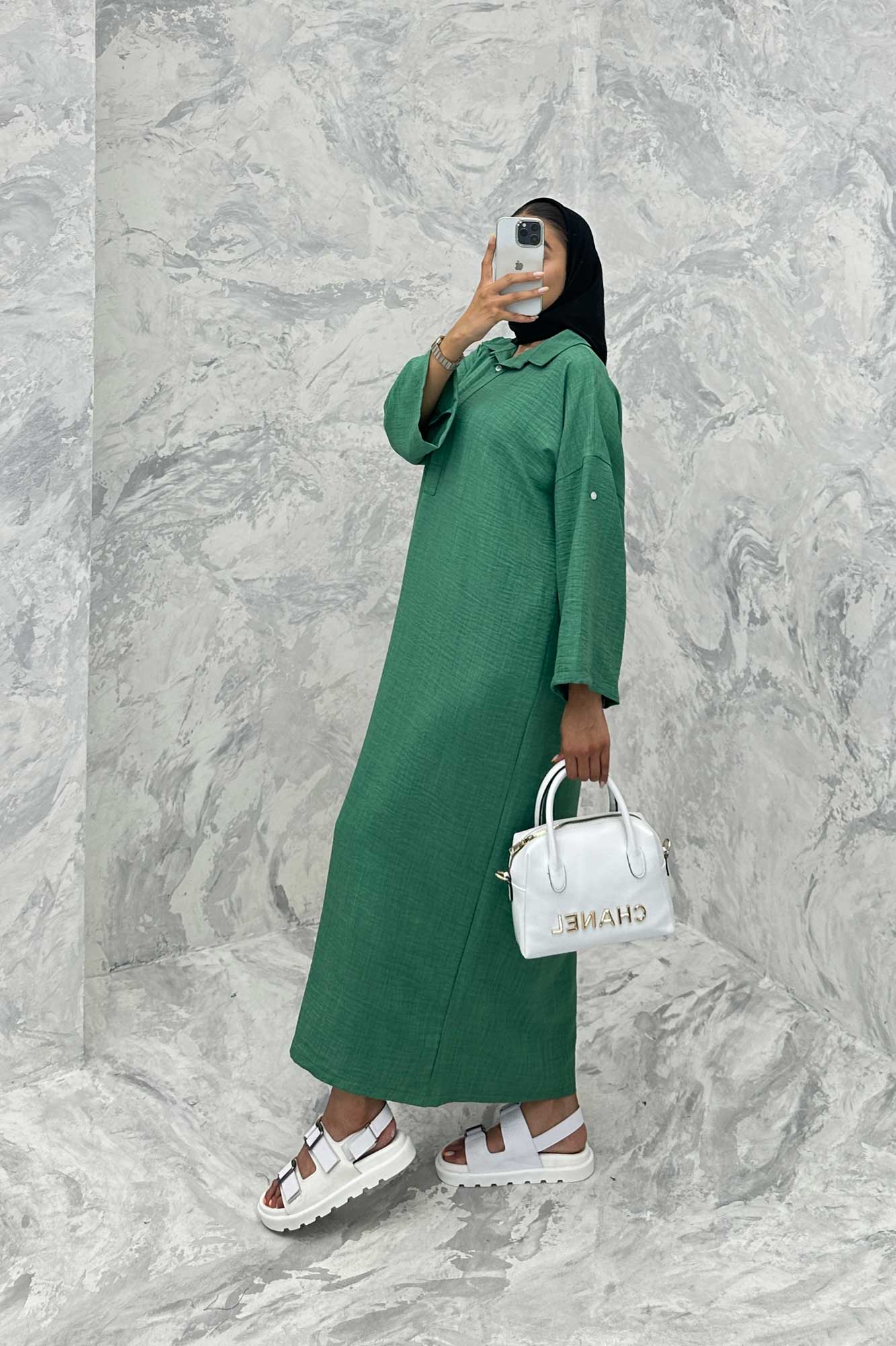 مانتو کفتان آستین پاگن شانتون