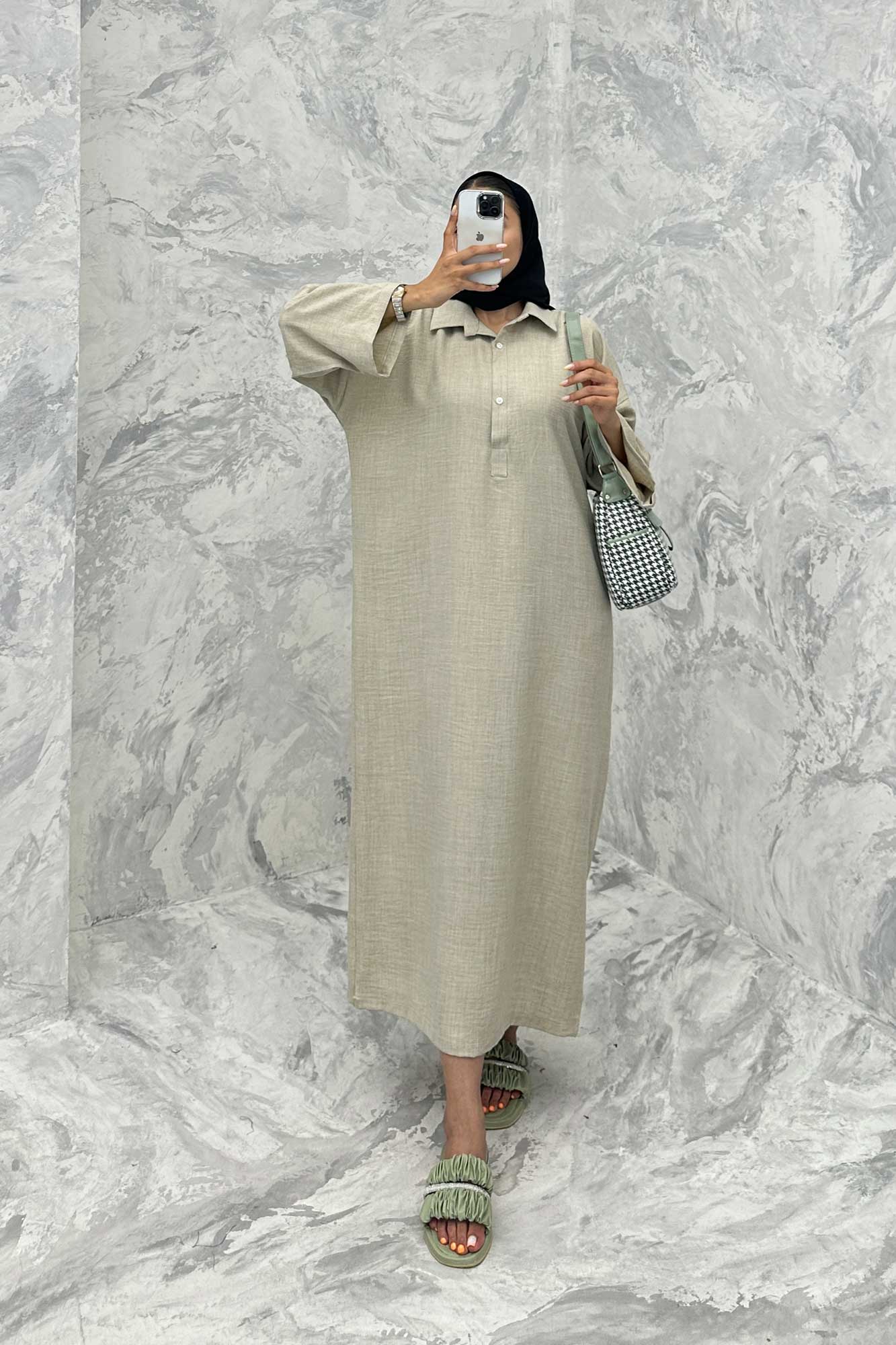 مانتو کفتان آستین پاگن شانتون