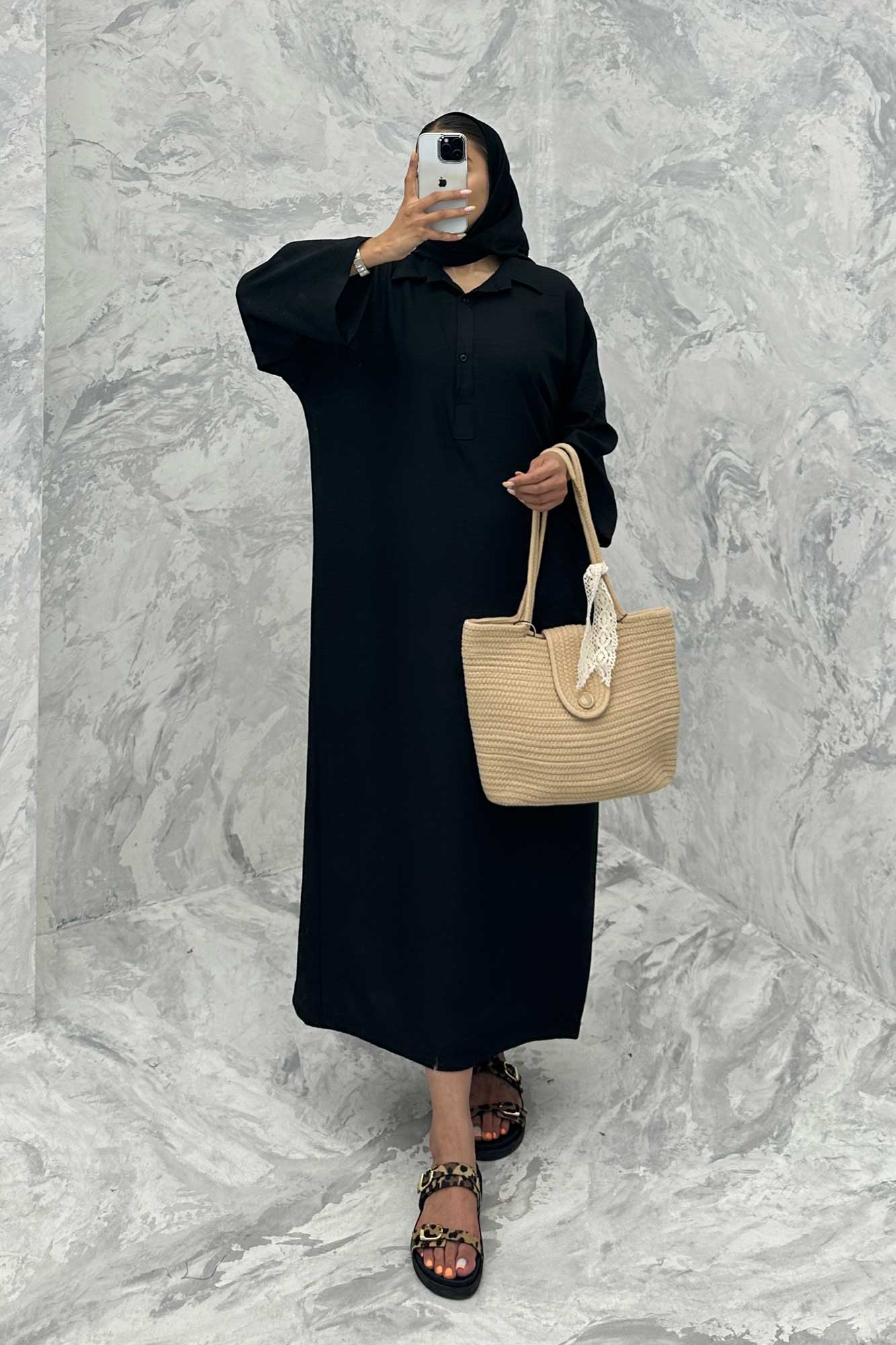 مانتو کفتان آستین پاگن شانتون