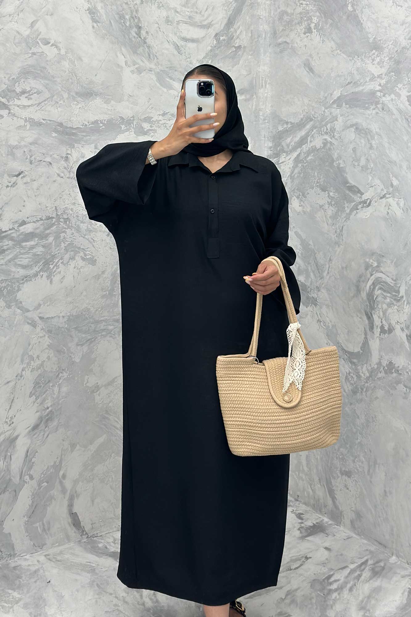 مانتو کفتان آستین پاگن شانتون