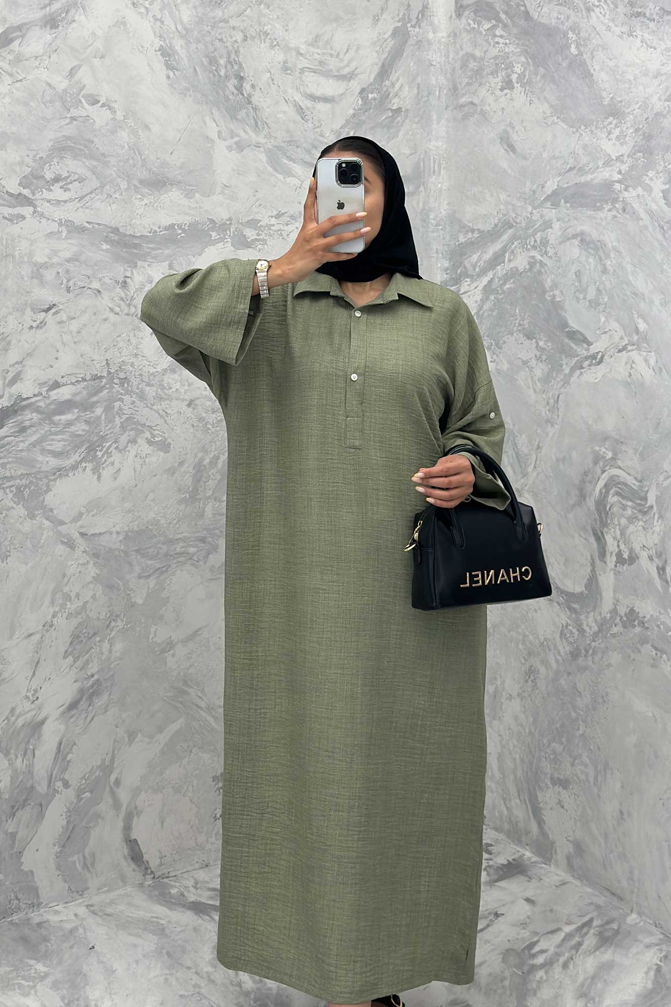 مانتو کفتان آستین پاگن شانتون