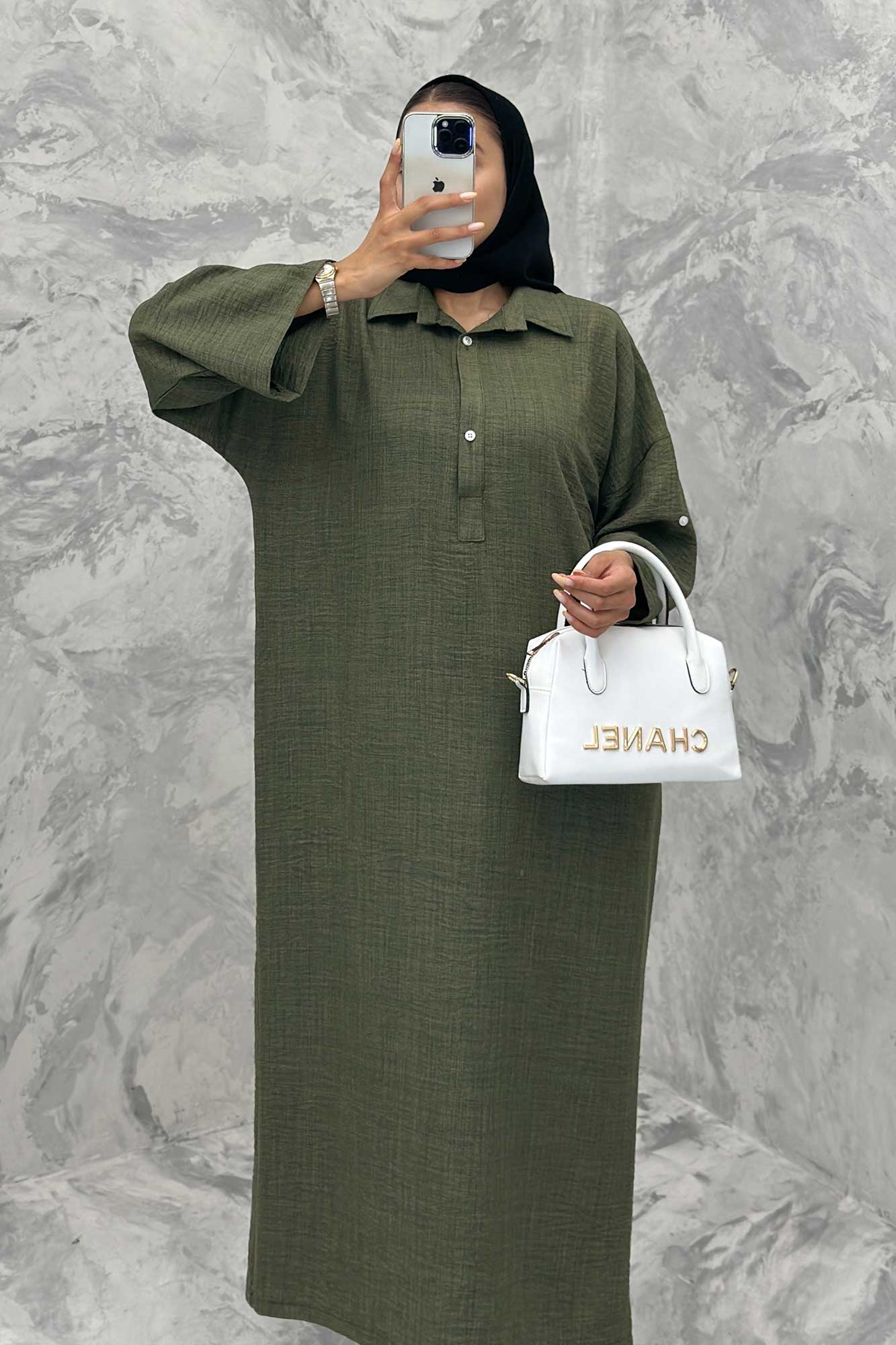 مانتو کفتان آستین پاگن شانتون