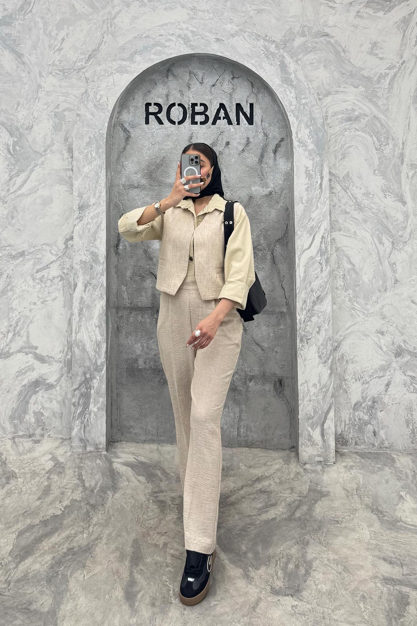 ست جلیقه و شلوار شانتون جیب فیلتو