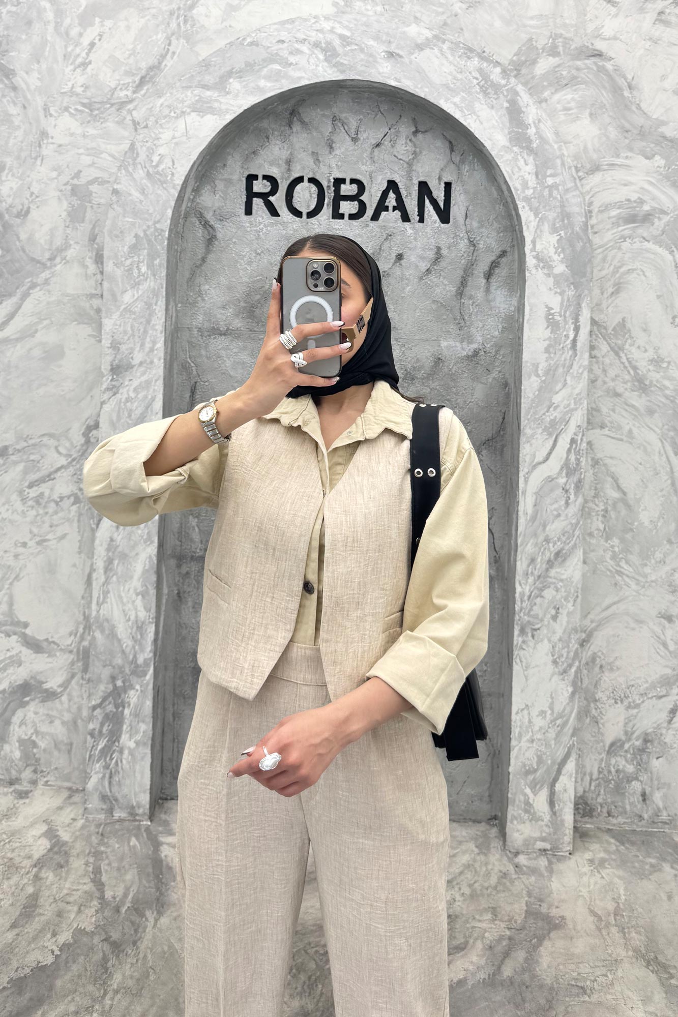 ست جلیقه و شلوار شانتون جیب فیلتو