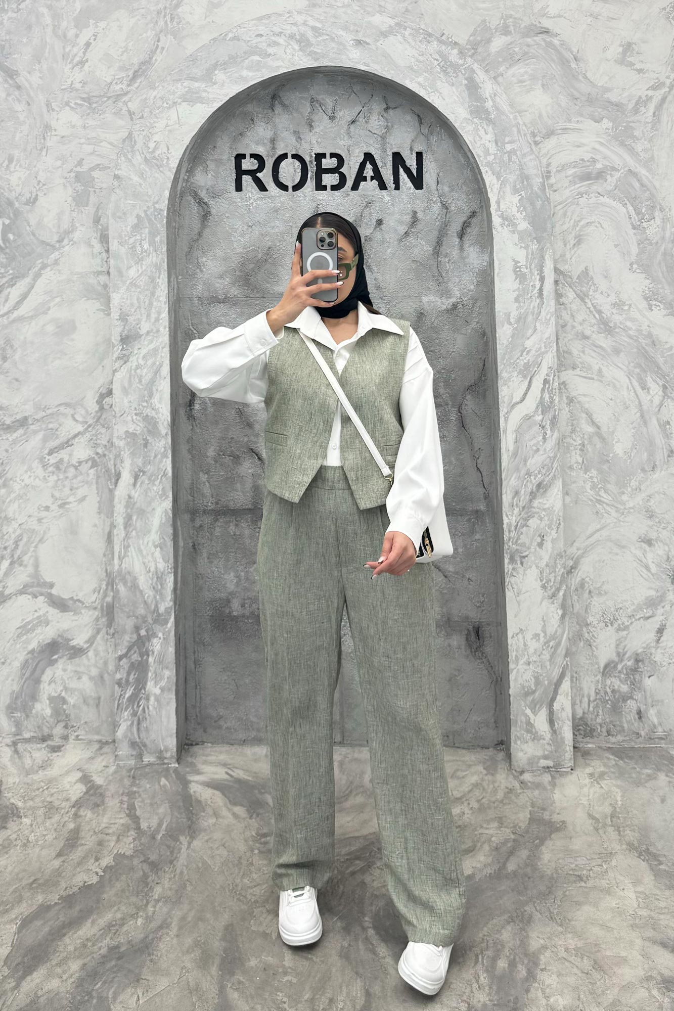 ست جلیقه و شلوار شانتون جیب فیلتو