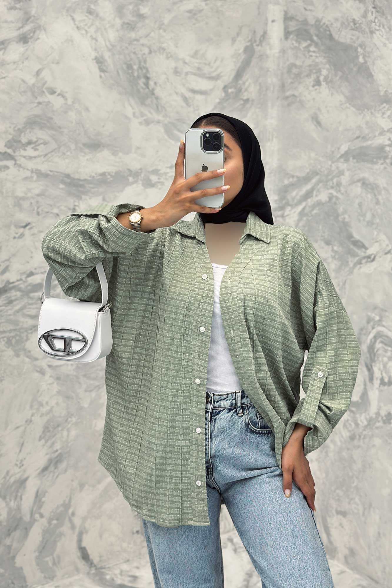 مانتو آستین پاگن نوا یقه آبشاری