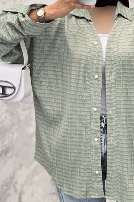 مانتو آستین پاگن نوا یقه آبشاری