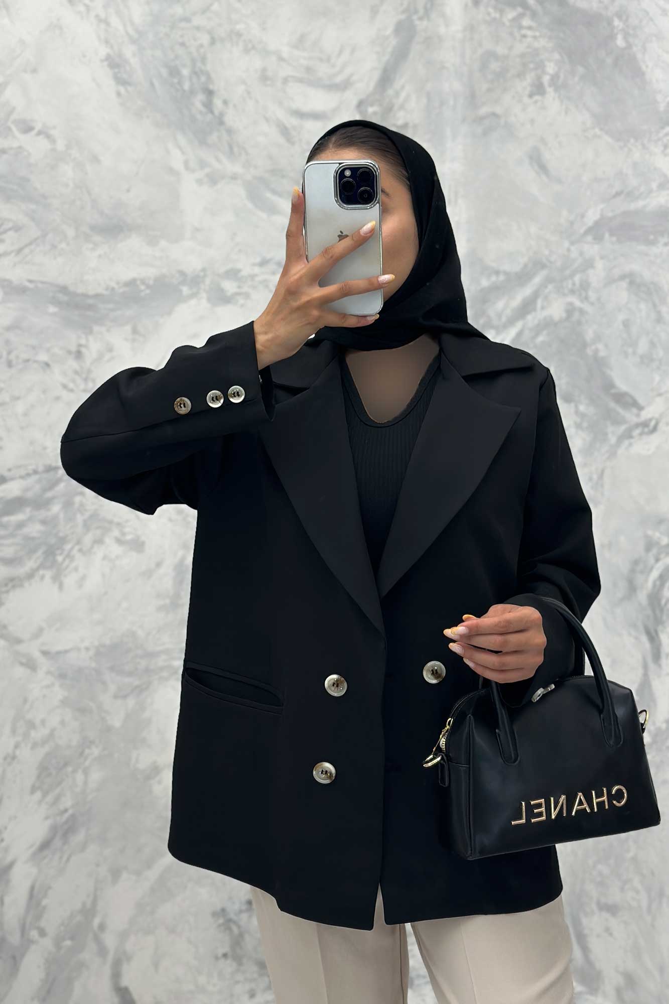 مانتو کتی دو جیب پاکتی مازراتی ساده