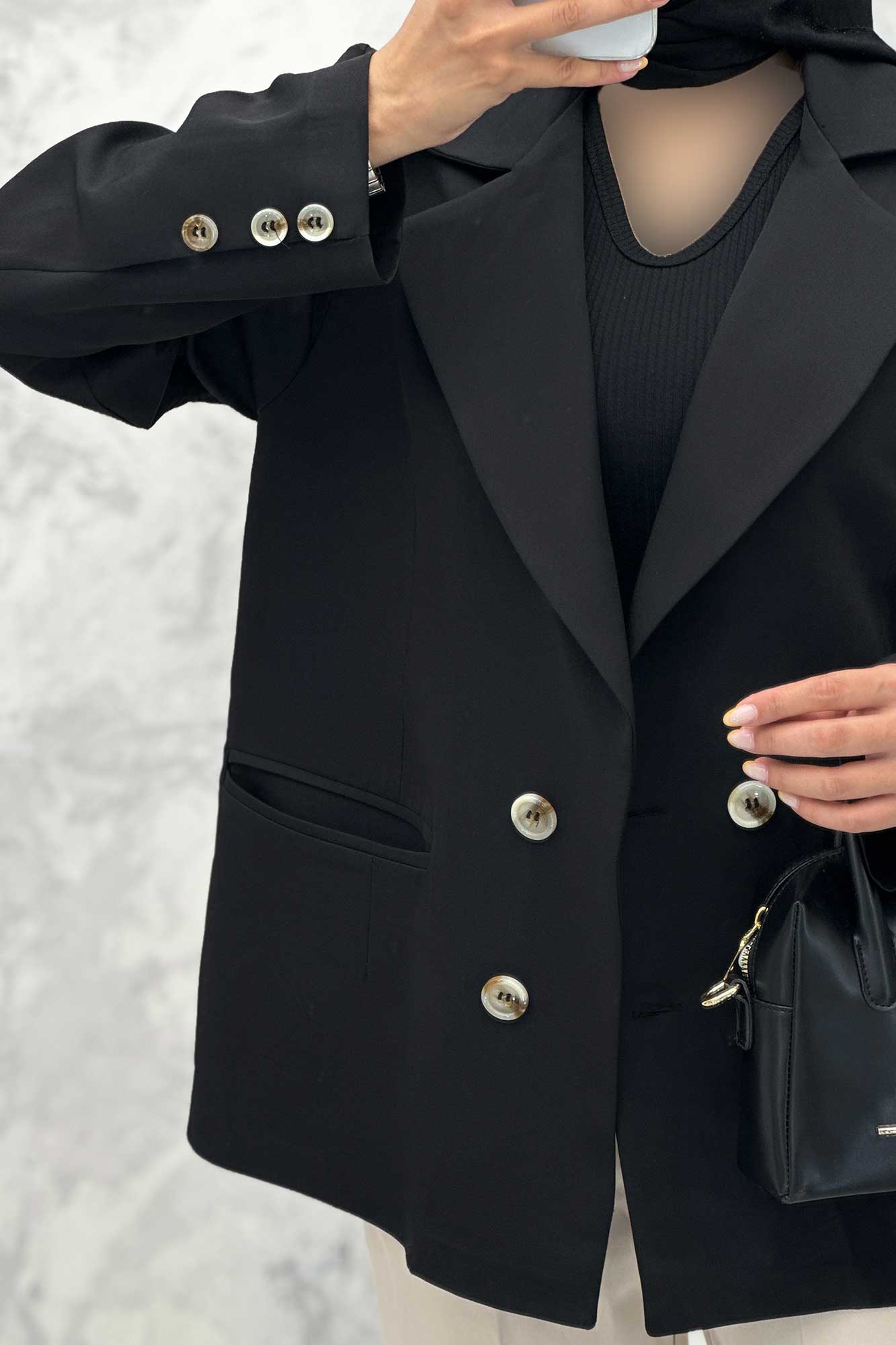 مانتو کتی دو جیب پاکتی مازراتی ساده