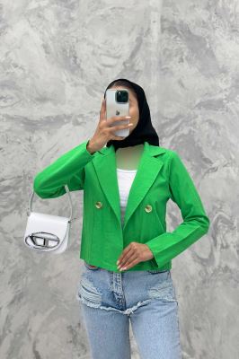 کت لینن تک دکمه