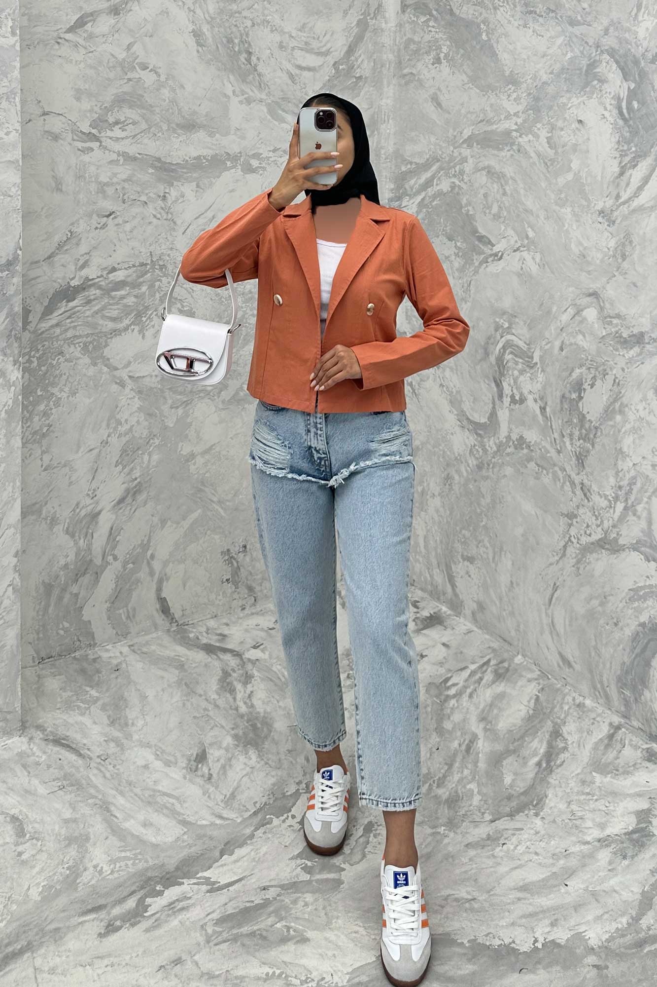 کت لینن تک دکمه