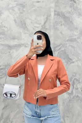 کت لینن تک دکمه