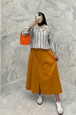 کت طرح دار پایین گت دار