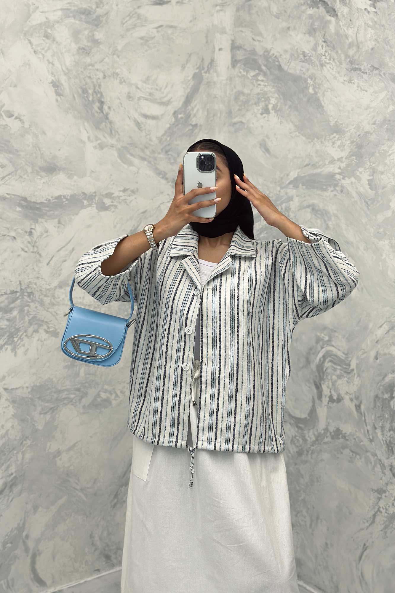 کت طرح دار پایین گت دار