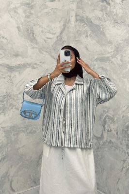 کت طرح دار پایین گت دار