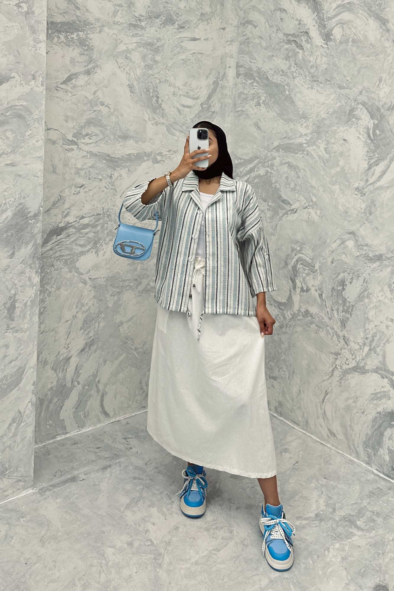 کت طرح دار پایین گت دار