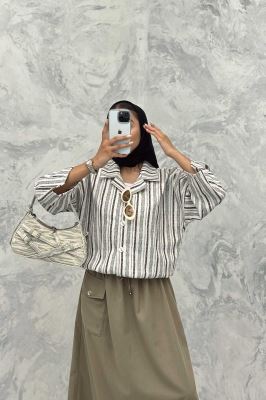 کت طرح دار پایین گت دار