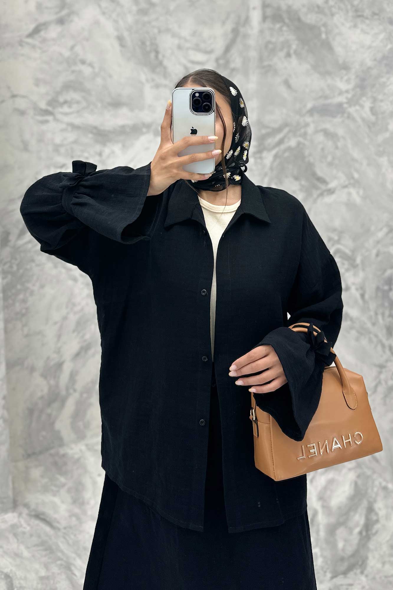 ست مانتو و دامن مالینبو آستین عروسکی