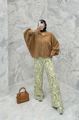 مانتو کنفی آستین خفاشی