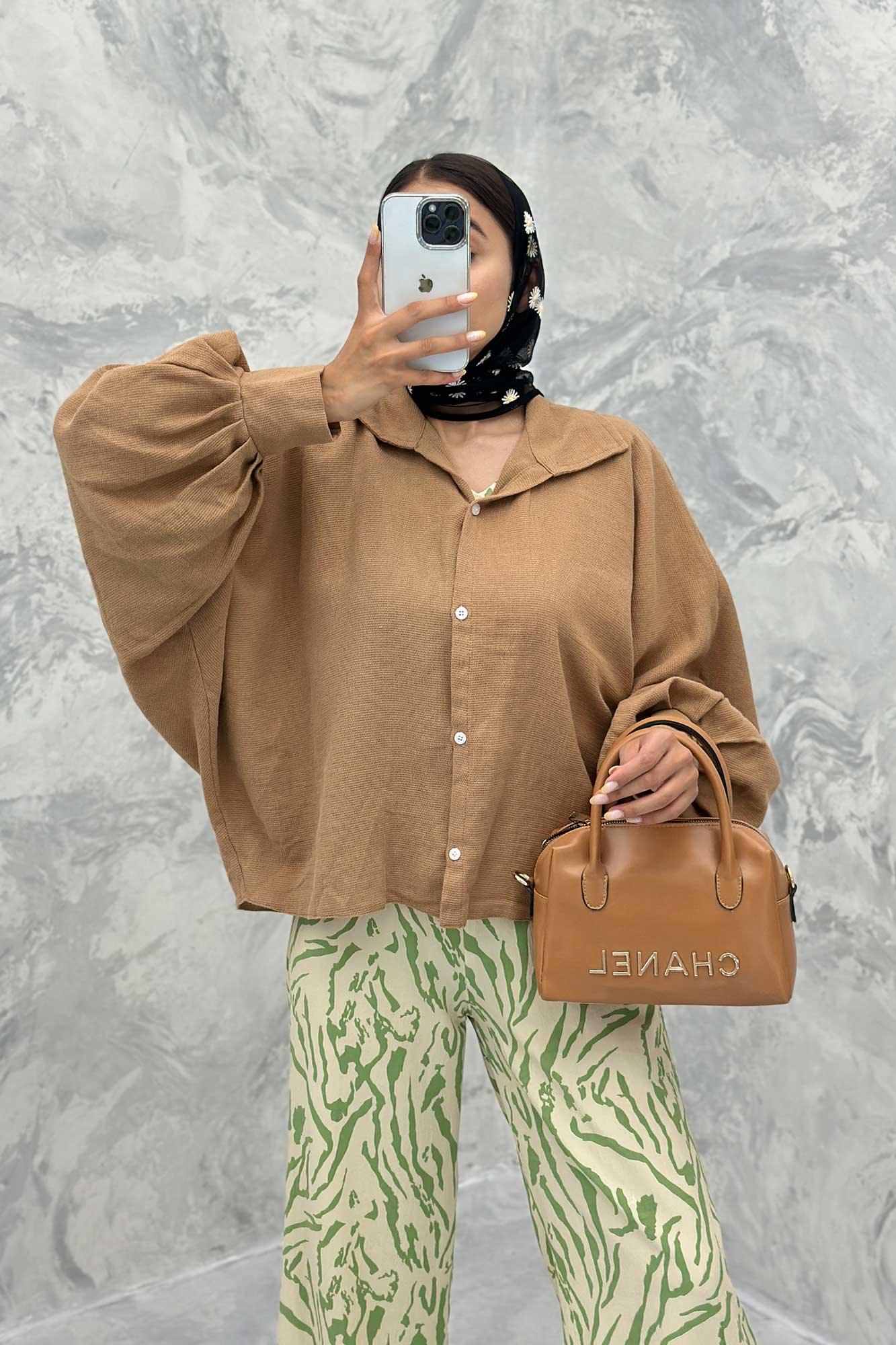 مانتو کنفی آستین خفاشی