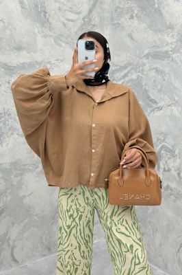 مانتو کنفی آستین خفاشی