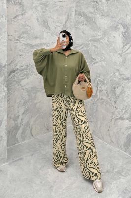 مانتو کنفی آستین خفاشی