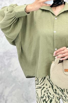 مانتو کنفی آستین خفاشی