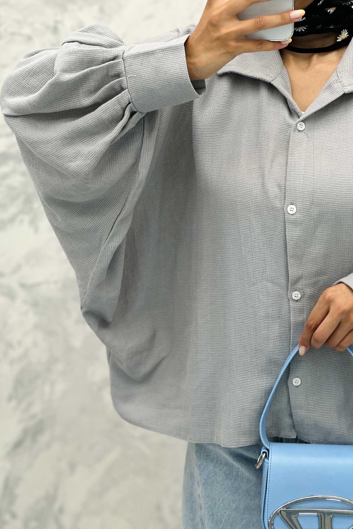 مانتو کنفی آستین خفاشی