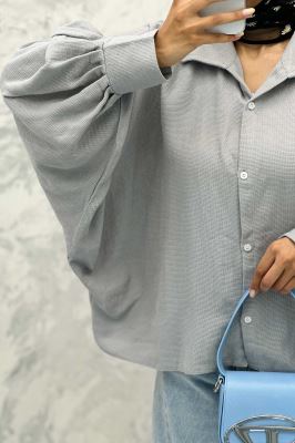 مانتو کنفی آستین خفاشی